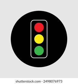 Traffic light icon, can be used on highways