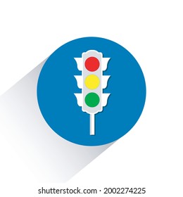 Traffic light icon. color light vector clip art design for web and mobile apps.