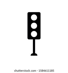 Traffic light icon . Design template vector