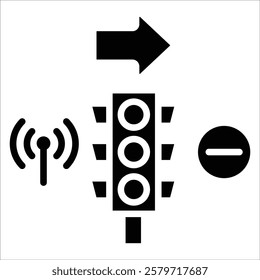 Traffic Light Icon Element For Design