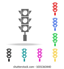 traffic light Icon. Elements in multi colored icons for mobile concept and web apps. Icons for website design and development, app development on white background