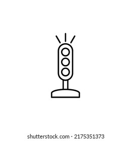 traffic light icon flat style trendy stylist simple