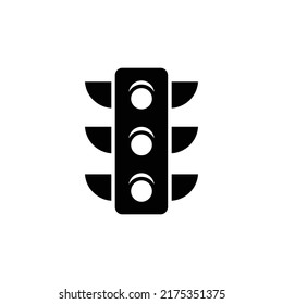 traffic light icon flat style trendy stylist simple