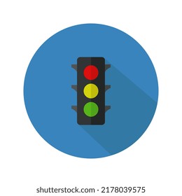 Traffic light icon illustrated in vector