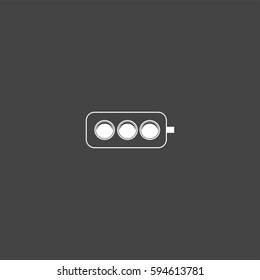 Traffic light icon illustration isolated vector sign symbol