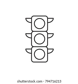 traffic light icon illustration isolated vector sign symbol