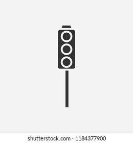 Traffic light
 icon illustration,vector safety sign symbol