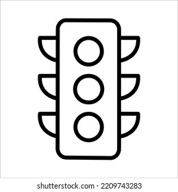 Traffic Light Icon Logo Design Vector Template Illustration Sign And Symbol Pixels Perfect