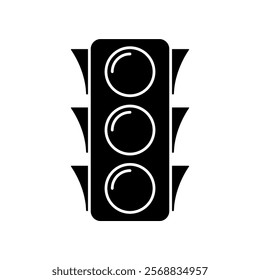 traffic light icon, modern vector isolated on white background.