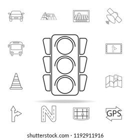 traffic light icon. navigation icons universal set for web and mobile