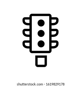 Traffic light icon on white background.
