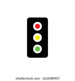 Traffic light icon. Road secure symbol. Logo design element