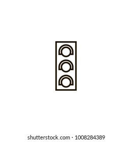 traffic light icon. sign design