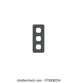 traffic light icon. sign design