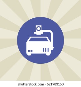 traffic light icon. sign design. background