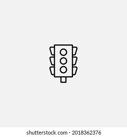Traffic light icon sign vector,Symbol, logo illustration for web and mobile