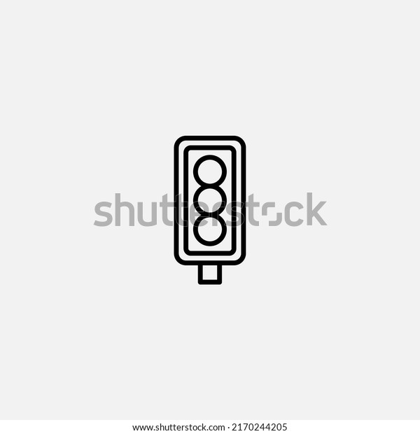 Traffic light icon sign vector,Symbol, logo\
illustration for web and\
mobile