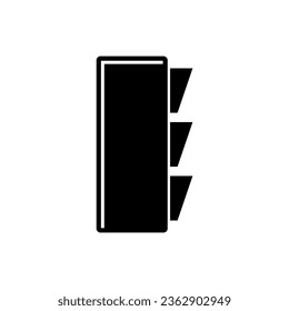 Traffic Light Icon. Signal, Road Element Symbol - Vector.