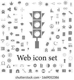 traffic light Icon. Simple web black icon, can be used as web element icon on white backgroundicon. web icons universal set for web and mobile