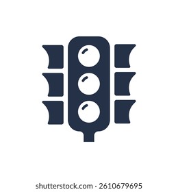 Traffic light icon. Solid glyph series icon