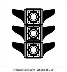 Traffic light icon. Stoplight symbol.