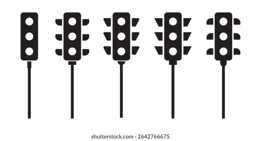 Traffic light icon. Stoplight symbol.