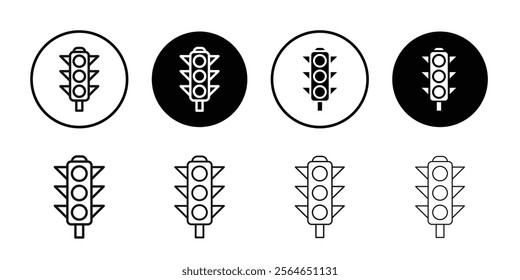 traffic light icon Symbol mark in filled style
