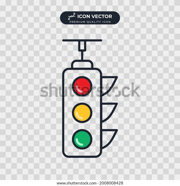 traffic light icon symbol\
template for graphic and web design collection logo vector\
illustration