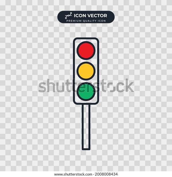 traffic light icon symbol
template for graphic and web design collection logo vector
illustration