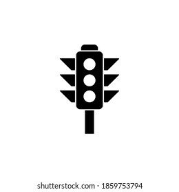 Symbol für Verkehrsampel, Vektorgrafik auf weißem Hintergrund