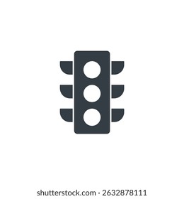 Traffic Light icon symbol vector illustration isolated on white background