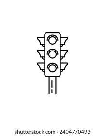 traffic light icon, vector best line icon.