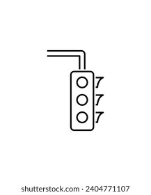 traffic light icon, vector best line icon.