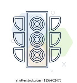 Traffic light icon vector can be used as png, Traffic light