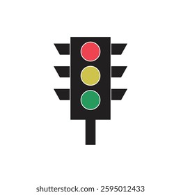 Traffic light icon vector for commercial use design