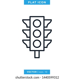 Traffic Light Icon Vector Design Template