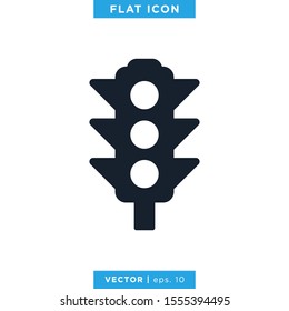 Traffic Light Icon Vector Design Template