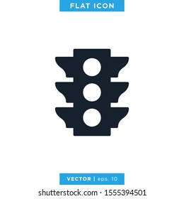 Traffic Light Icon Vector Design Template