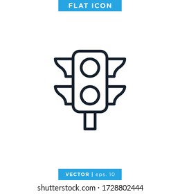 Traffic Light Icon Vector Design Template