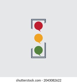 Traffic Light Icon Vector Design Template