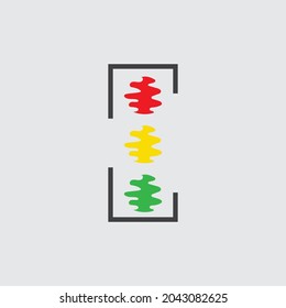 Traffic Light Icon Vector Design Template