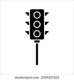 Traffic Light Icon Vector Design Template, vector illustration on white background