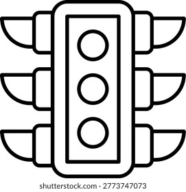 Traffic Light Icon Vector Element line icon design vector icons