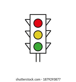 Traffic light. Icon. Vector	
eps10