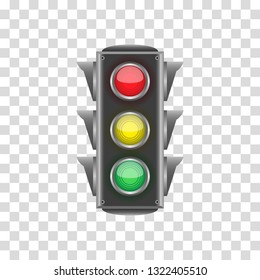 Traffic light icon. Vector illustration