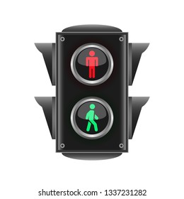 Traffic light icon. Vector illustration