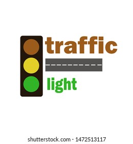 traffic light icon vector, traffic illustration, logo.