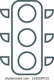 Traffic light icon. Vector illustration