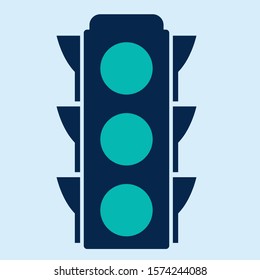 Traffic light icon vector illustration