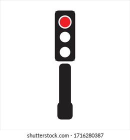 traffic light icon. vector illustration